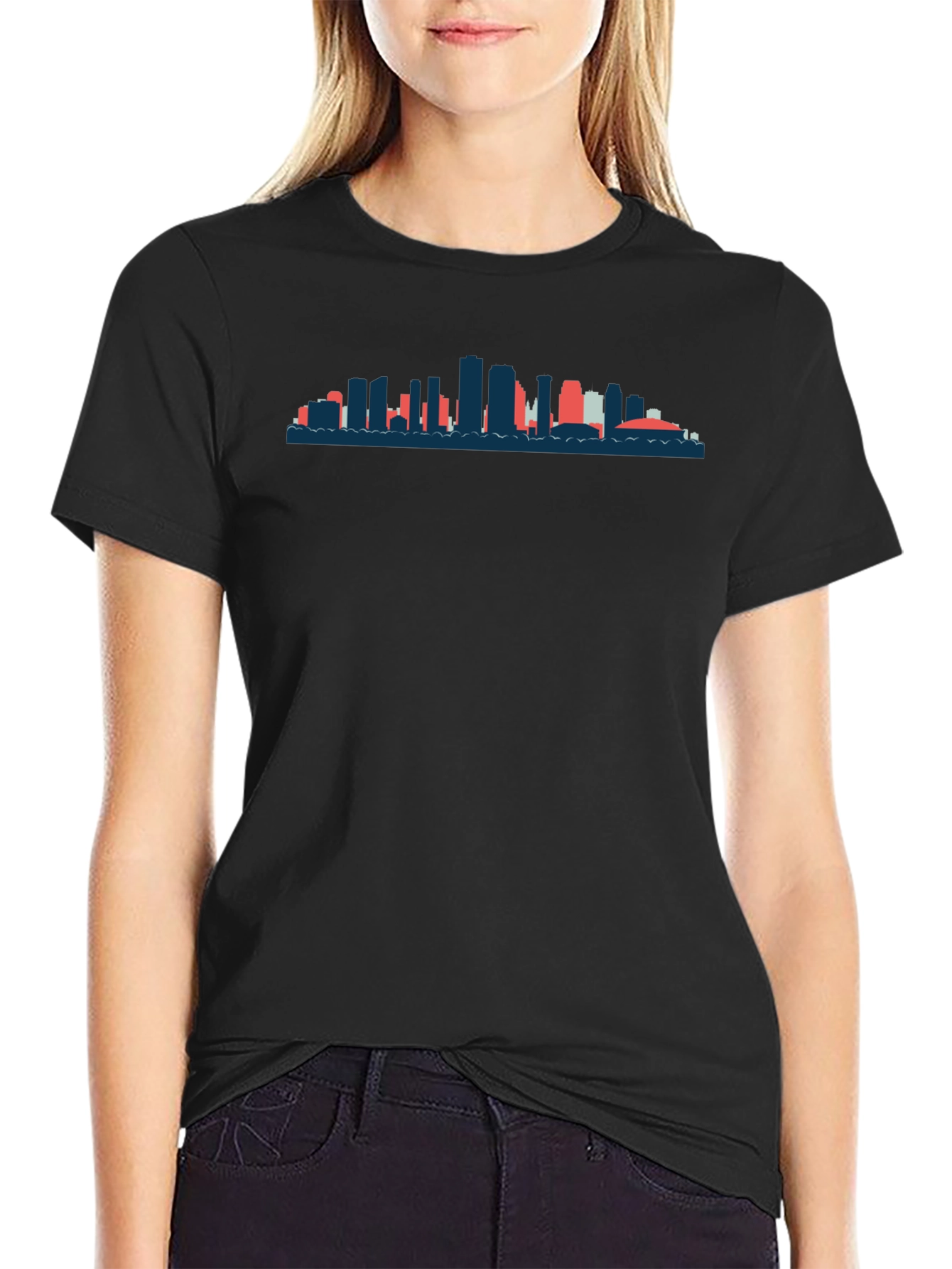 Cityscape Silhouette Tee - Modern Graphic T-Shirt