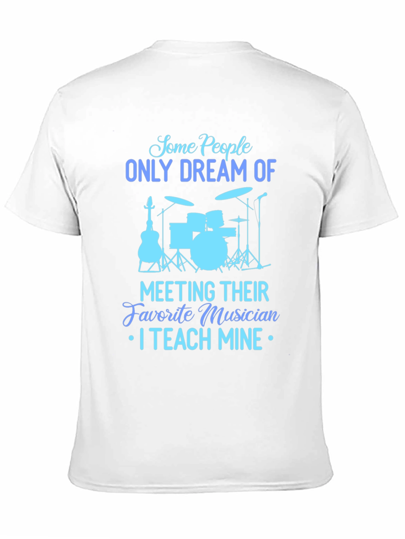 Musician Teacher Graphic Tee - Black Cotton T-Shirt