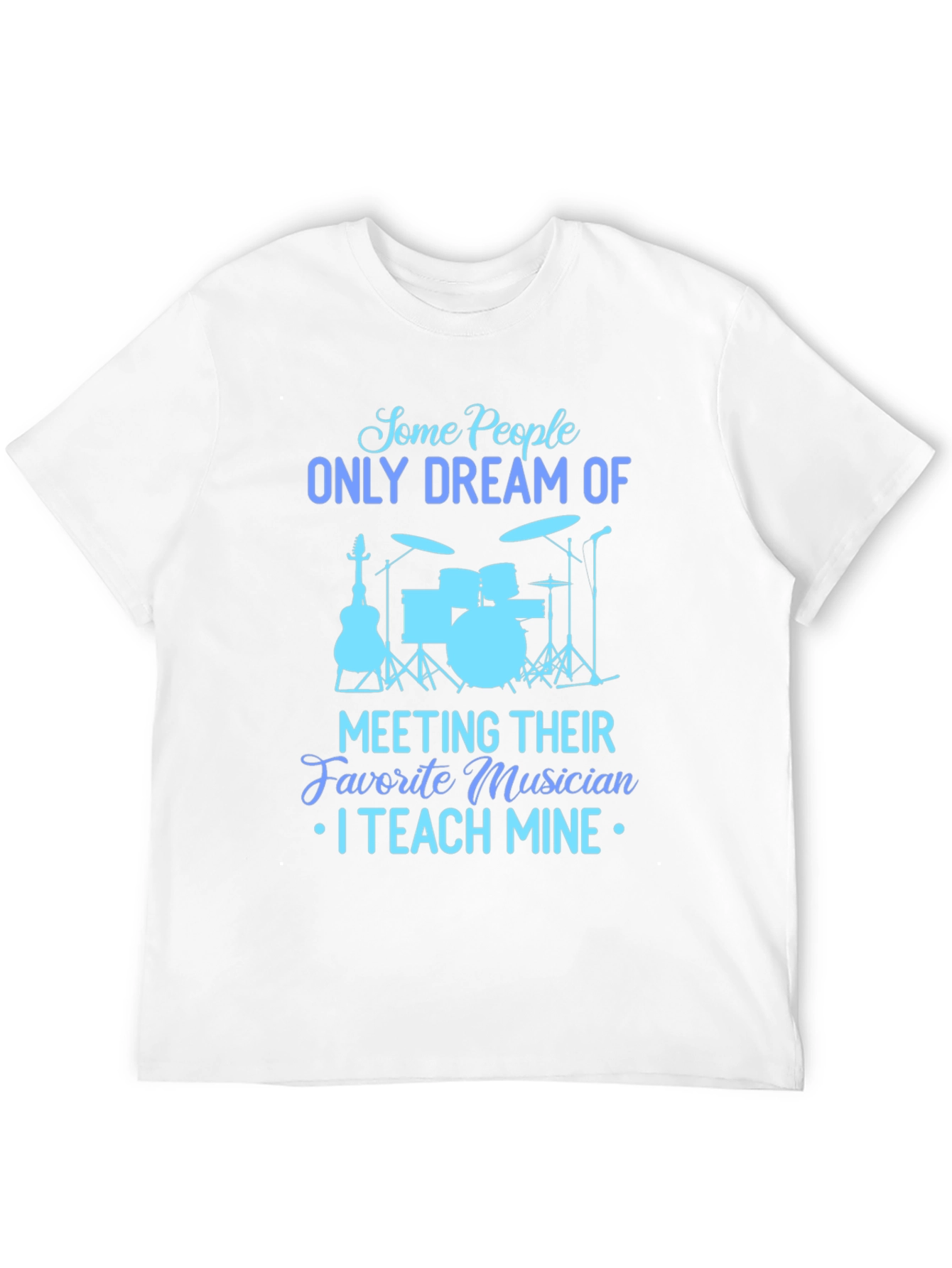 Musician Teacher Graphic Tee - Black Cotton T-Shirt