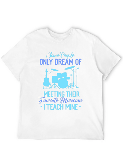 Musician Teacher Graphic Tee - Black Cotton T-Shirt