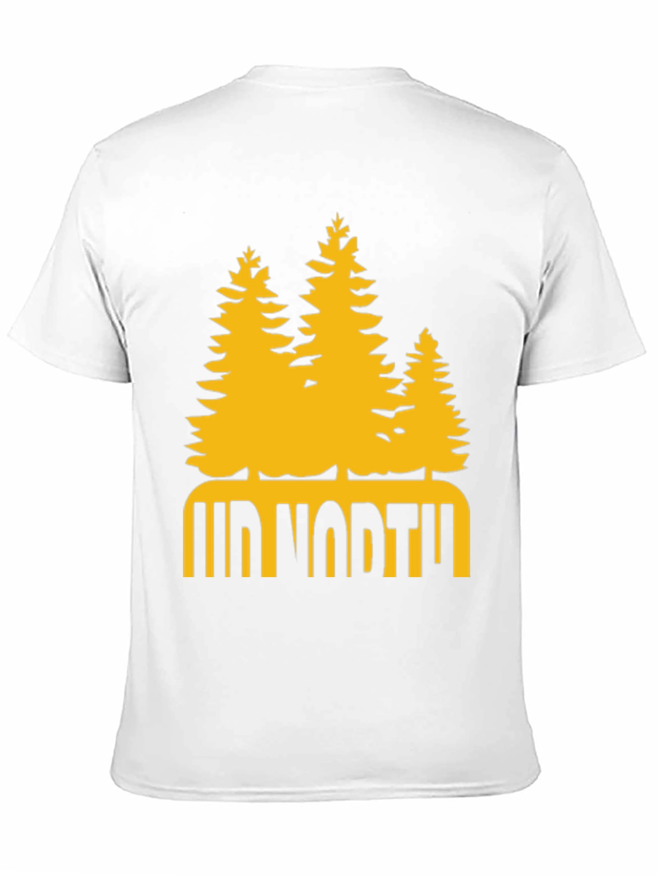 Up North Trees Graphic T-Shirt - Black