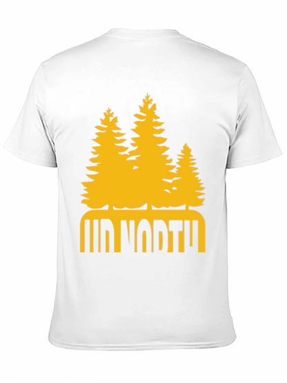 Up North Trees Graphic T-Shirt - Black