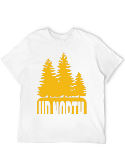 Up North Trees Graphic T-Shirt - Black