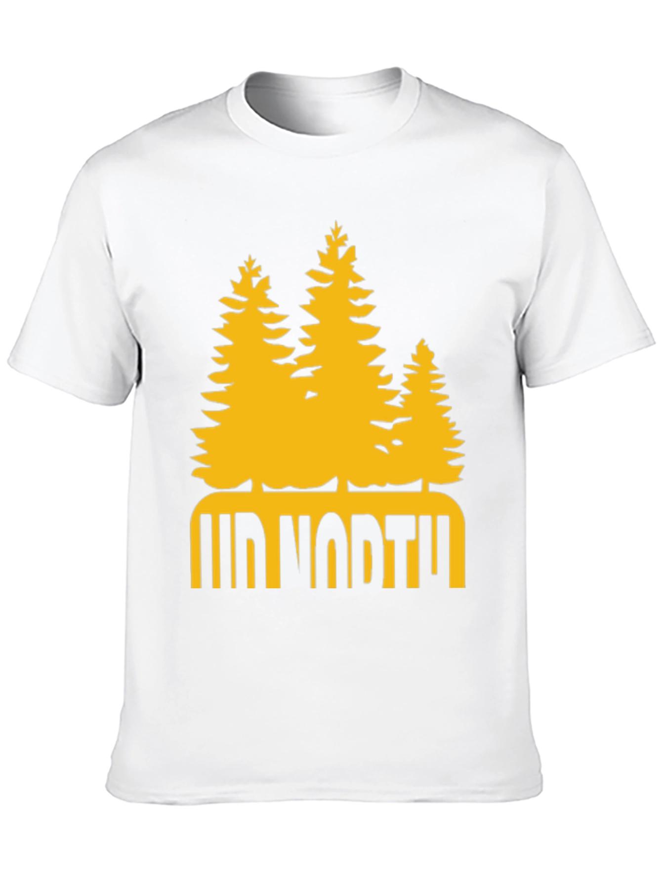 Up North Trees Graphic T-Shirt - Black
