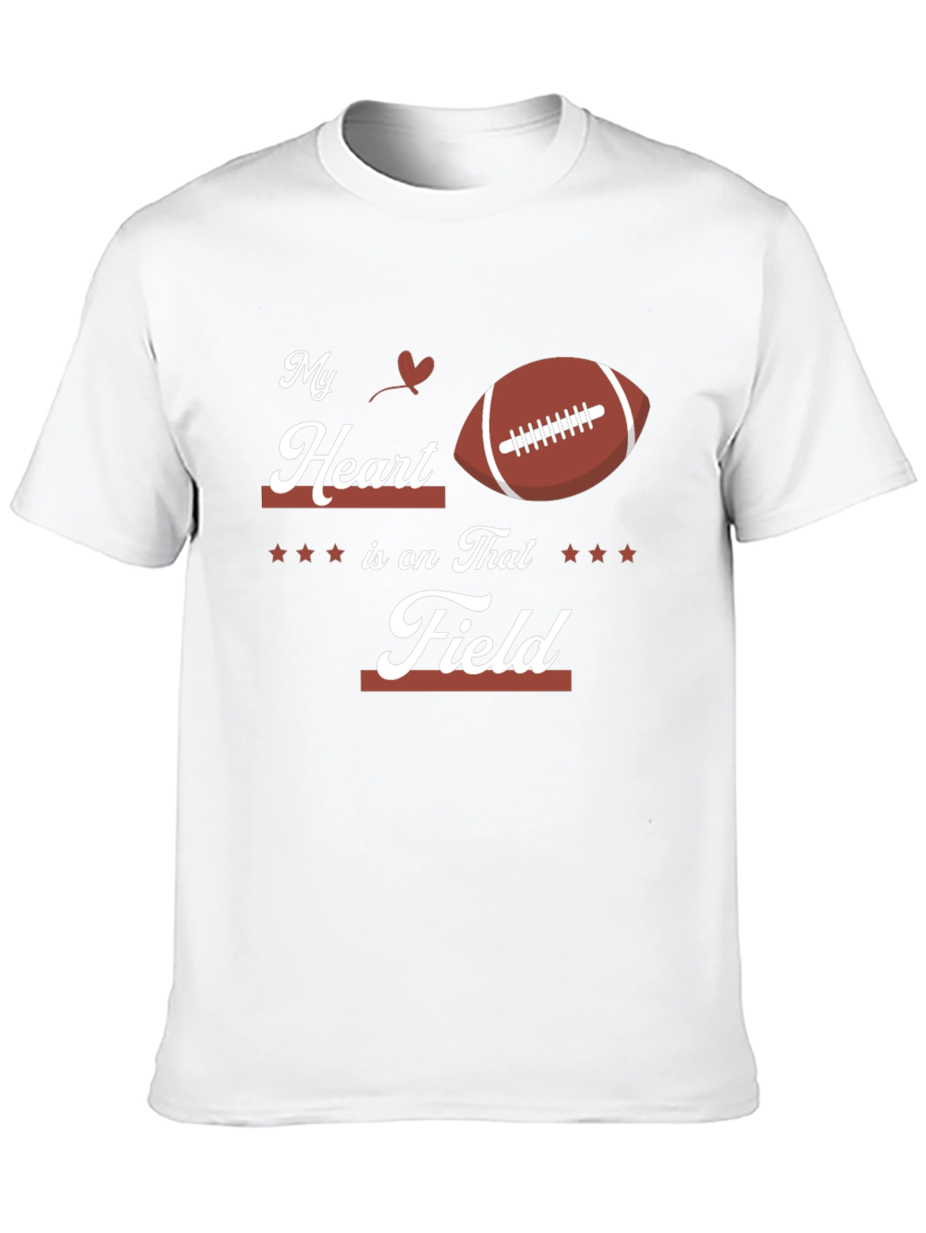 My Heart is on That Field Football T-Shirt