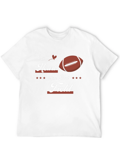 My Heart is on That Field Football T-Shirt