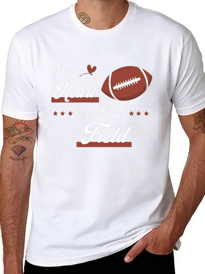 My Heart is on That Field Football T-Shirt