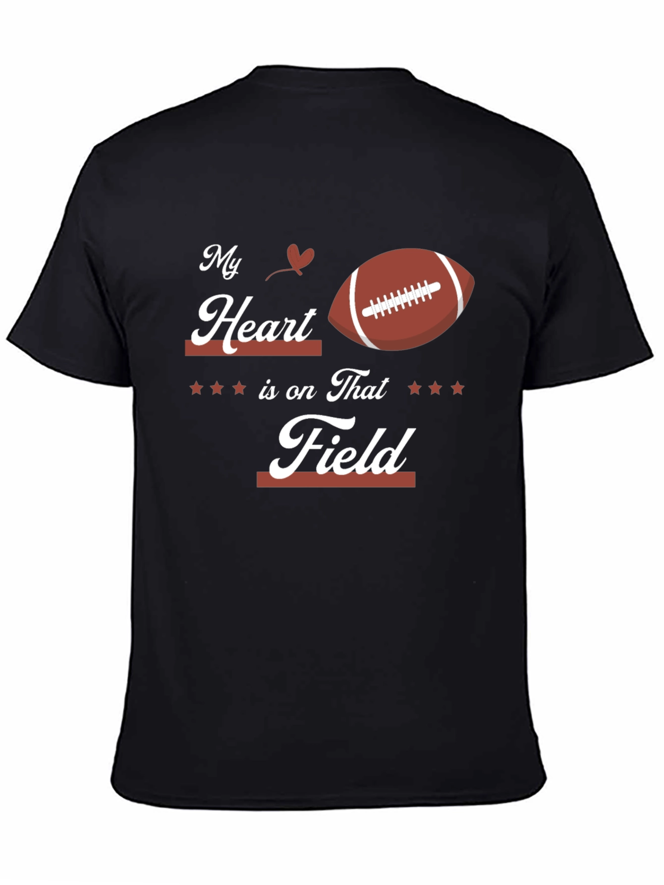My Heart is on That Field Football T-Shirt