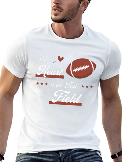 My Heart is on That Field Football T-Shirt