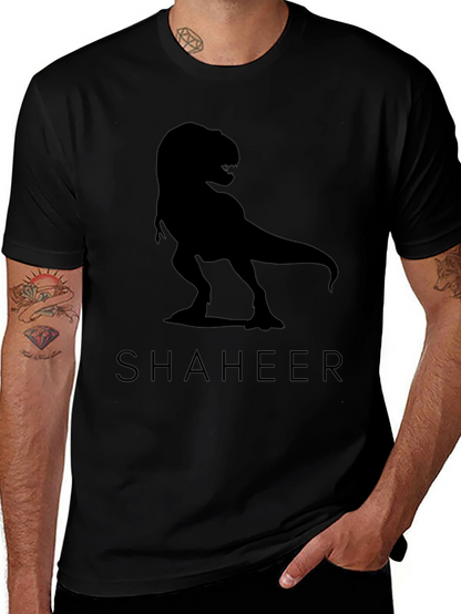 Black T-Rex Graphic Tee - SHAHEER