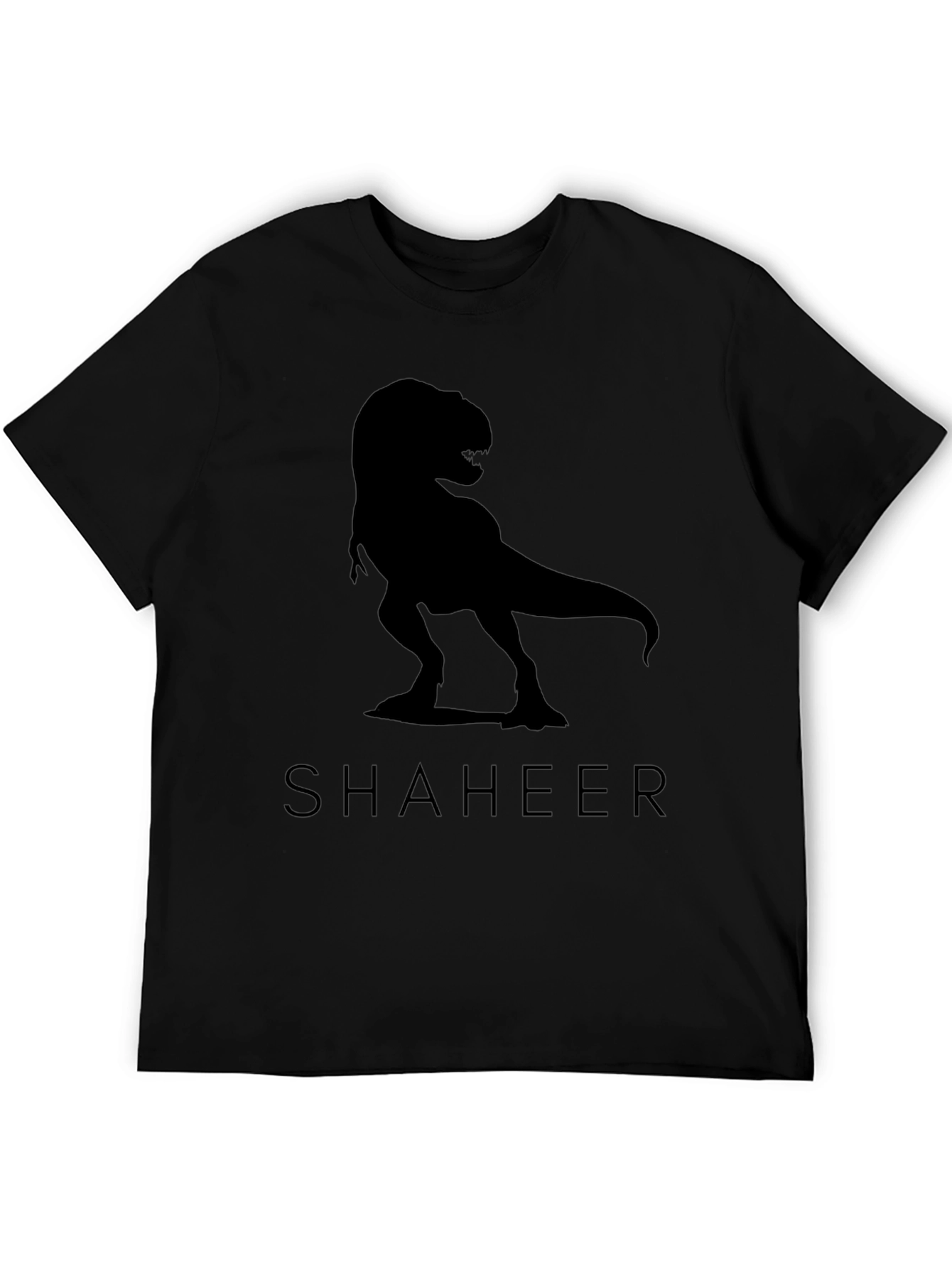 Black T-Rex Graphic Tee - SHAHEER
