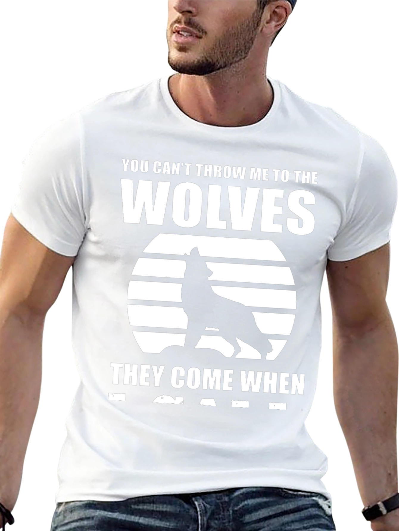 Wolf Pack T-Shirt - Black Graphic Tee
