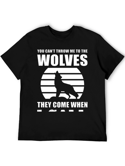 Wolf Pack T-Shirt - Black Graphic Tee