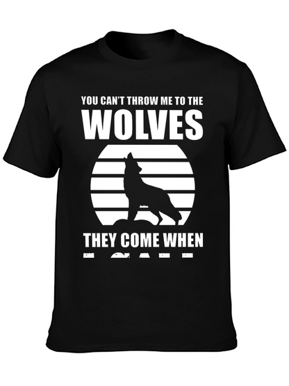 Wolf Pack T-Shirt - Black Graphic Tee