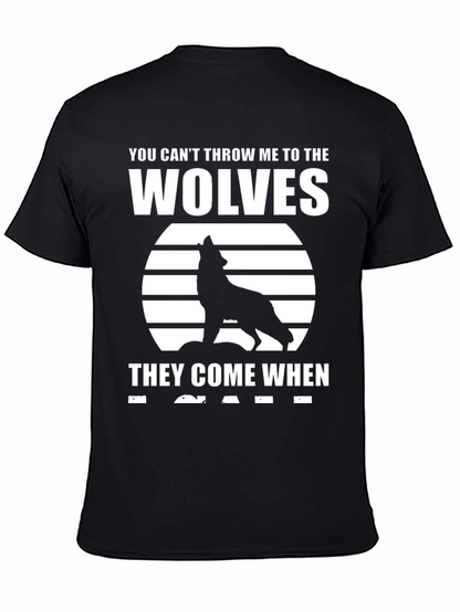 Wolf Pack T-Shirt - Black Graphic Tee