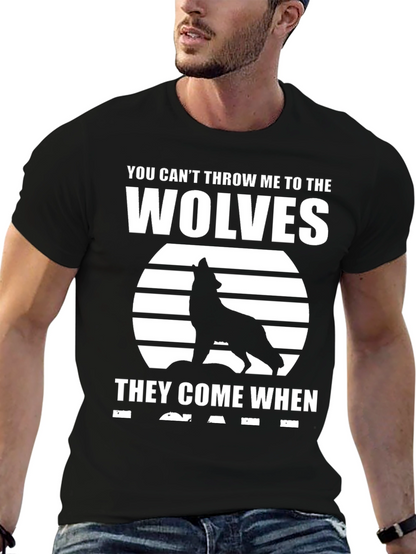 Wolf Pack T-Shirt - Black Graphic Tee