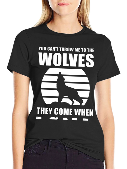 Wolf Pack T-Shirt - Black Graphic Tee