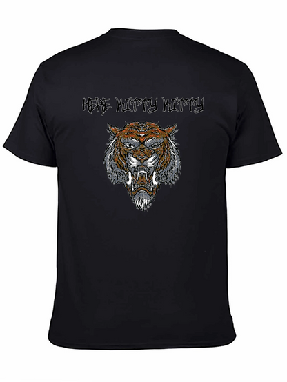 Tiger Graphic Print Black T-Shirt