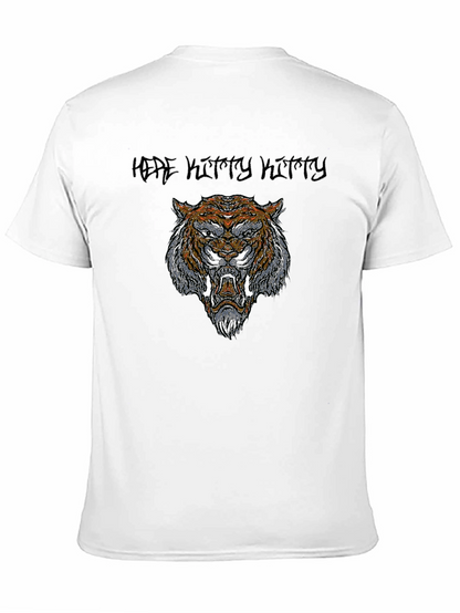 Tiger Graphic Print Black T-Shirt