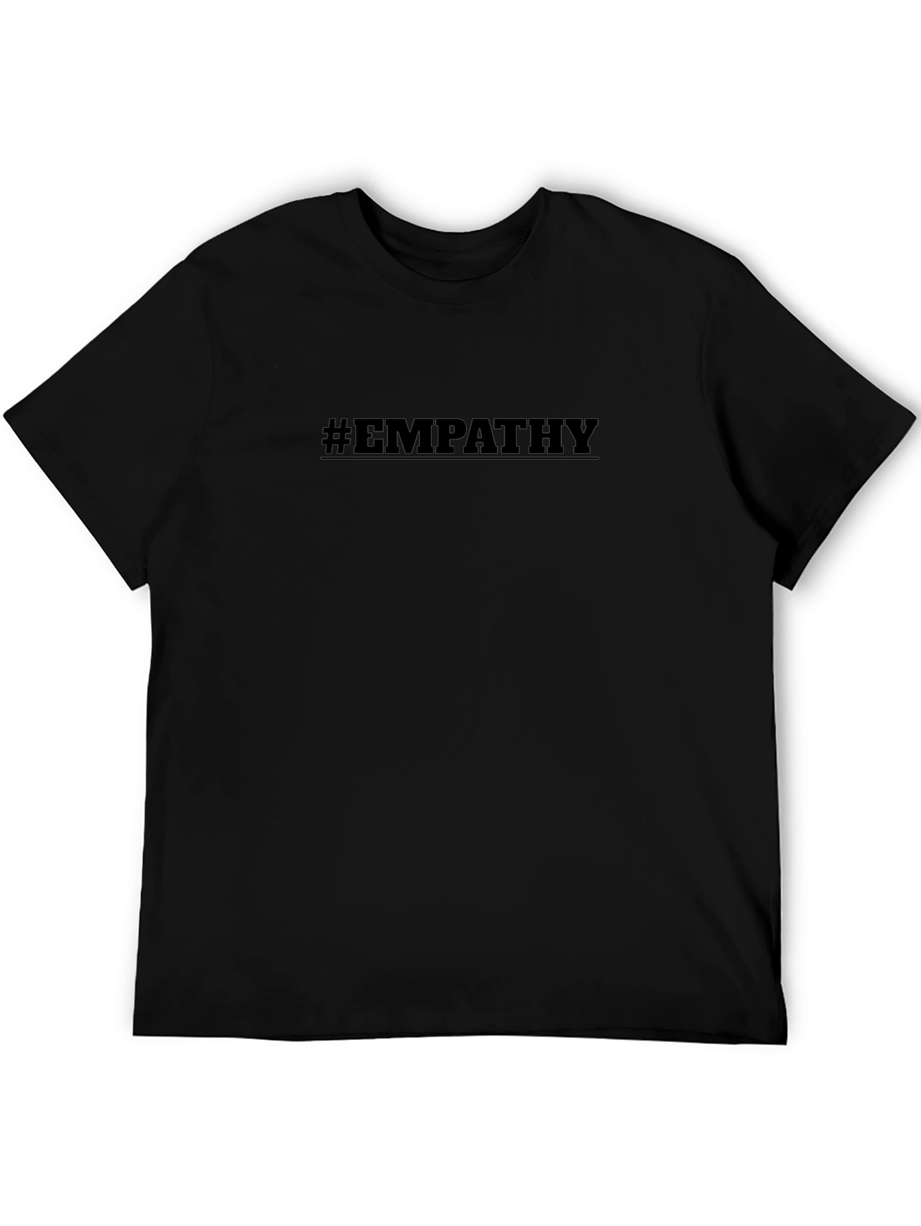 #Empathy Graphic T-Shirt - Black