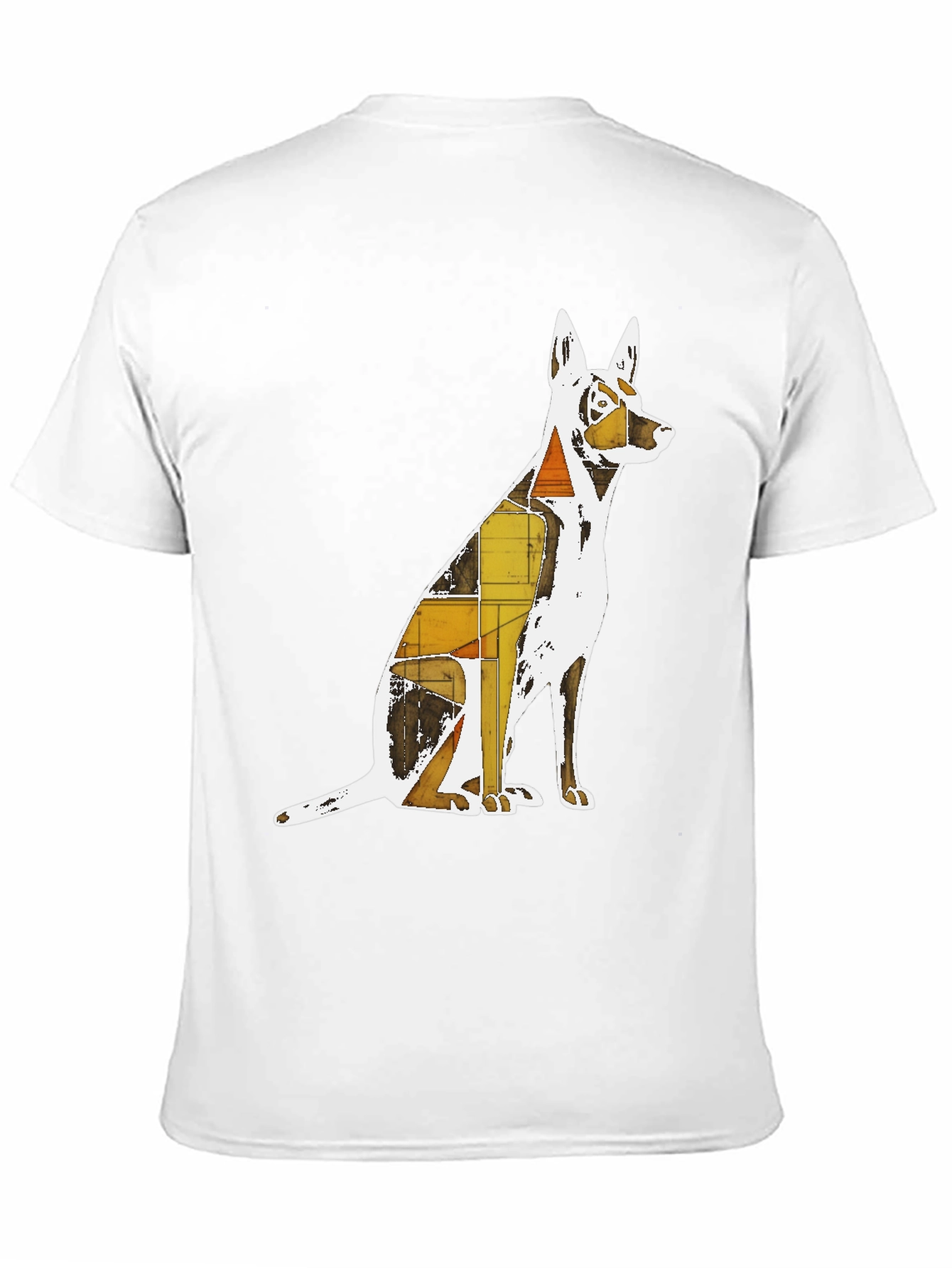Abstract Dog Graphic T-Shirt - Stylish Unisex Tee