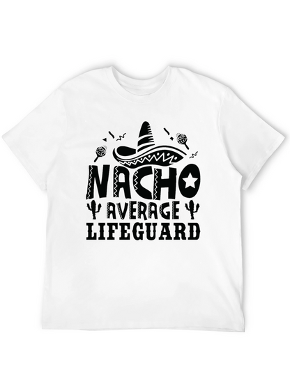 Nacho Average Lifeguard Black Graphic Tee
