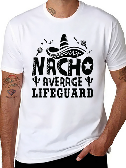 Nacho Average Lifeguard Black Graphic Tee