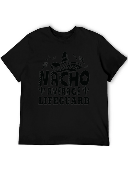 Nacho Average Lifeguard Black Graphic Tee