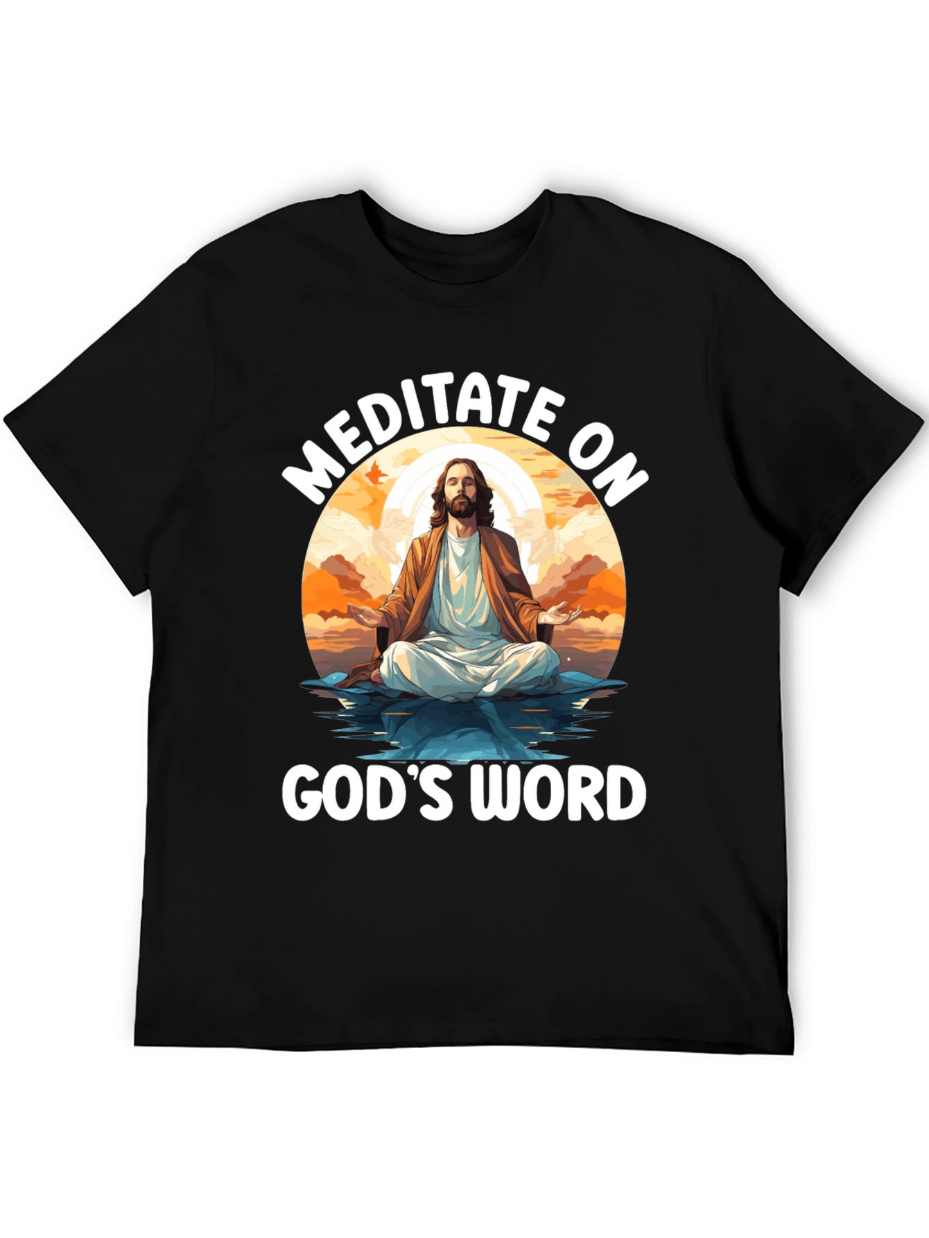Meditate on Gods Word Black T-Shirt
