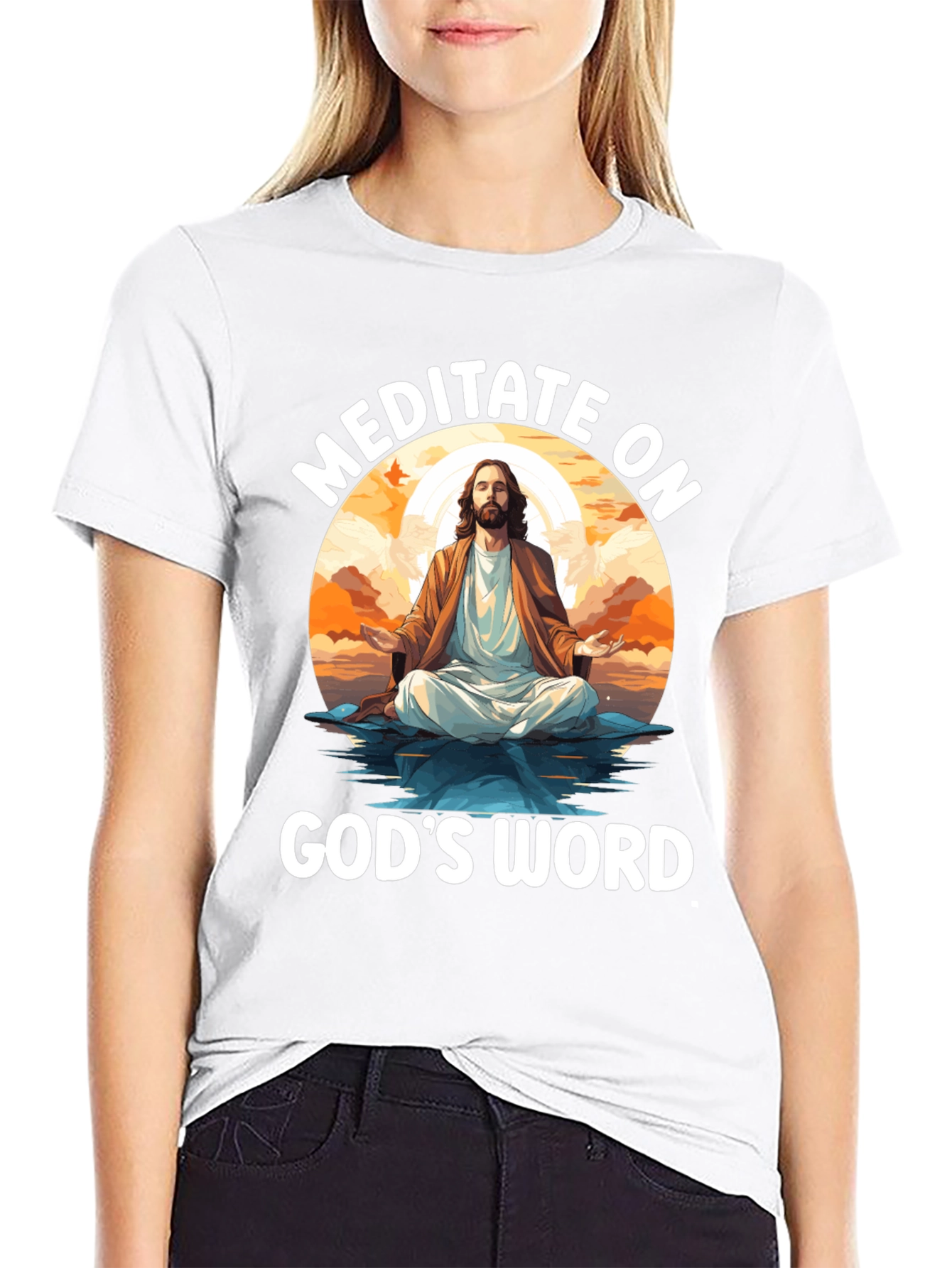 Meditate on Gods Word Black T-Shirt