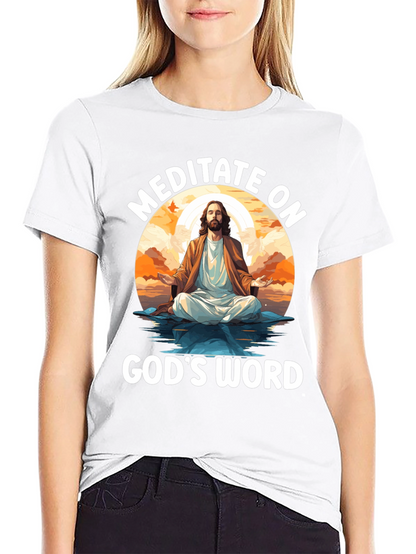 Meditate on Gods Word Black T-Shirt