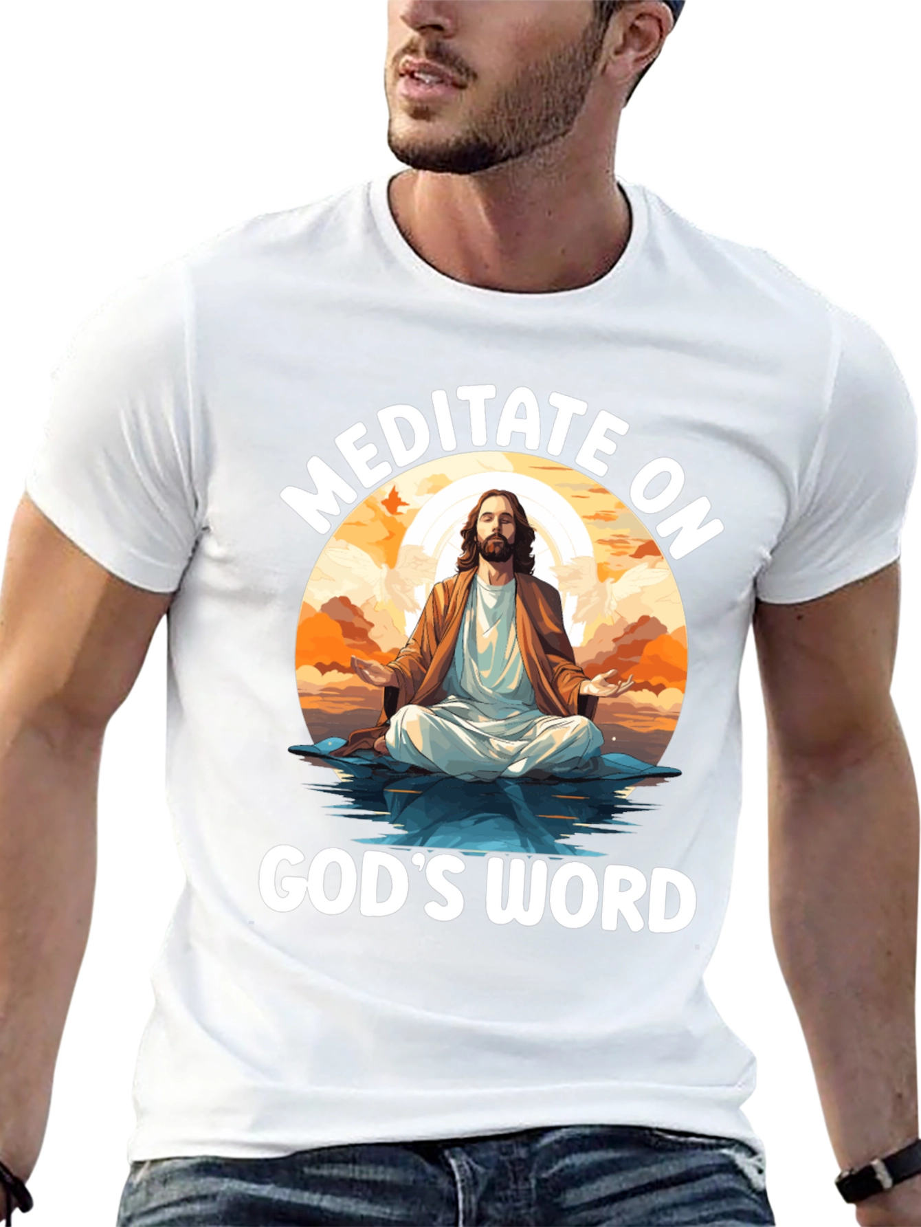 Meditate on Gods Word Black T-Shirt