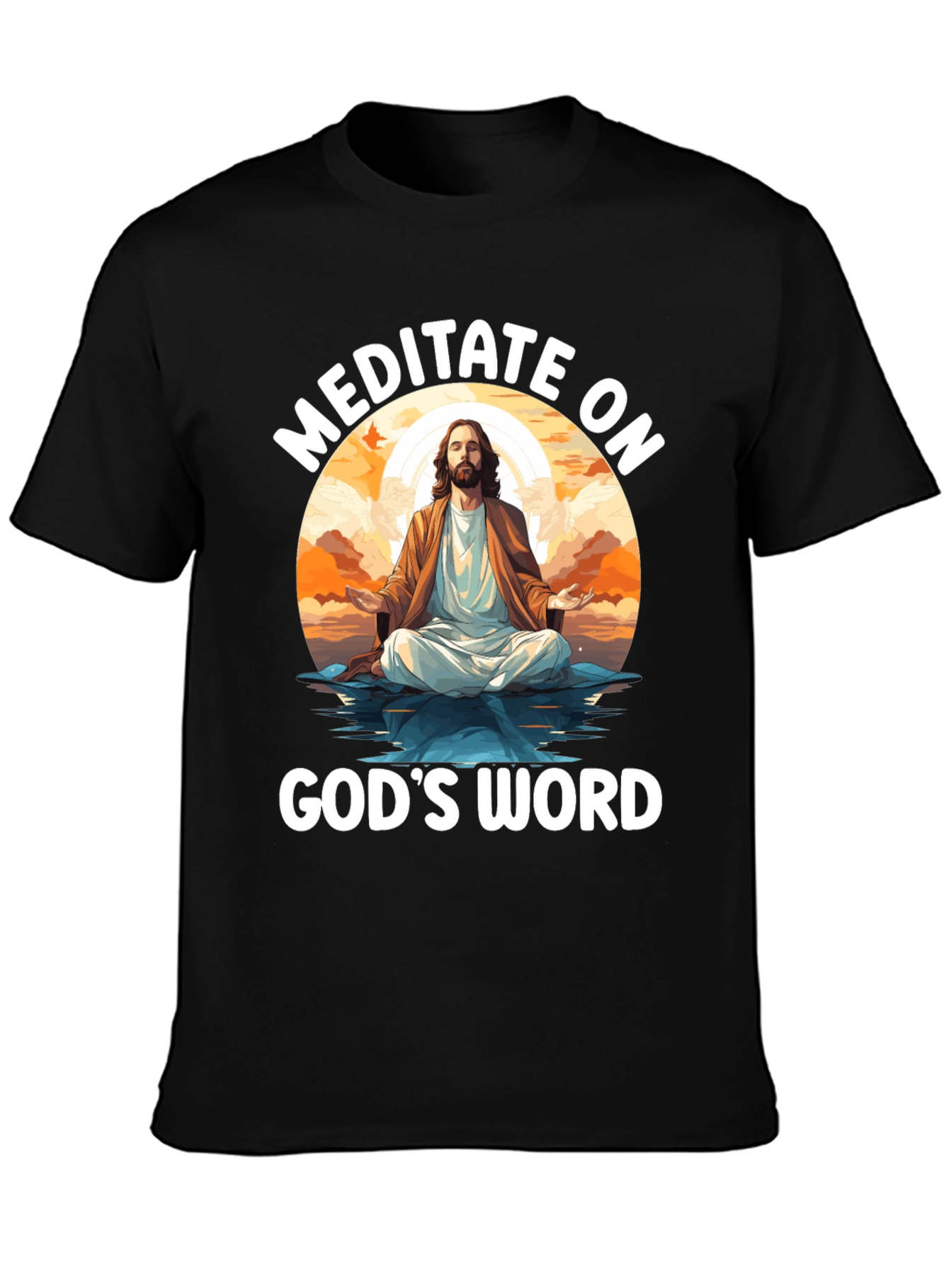 Meditate on Gods Word Black T-Shirt