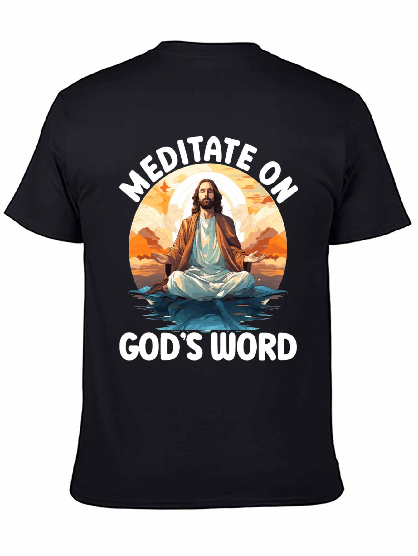 Meditate on Gods Word Black T-Shirt
