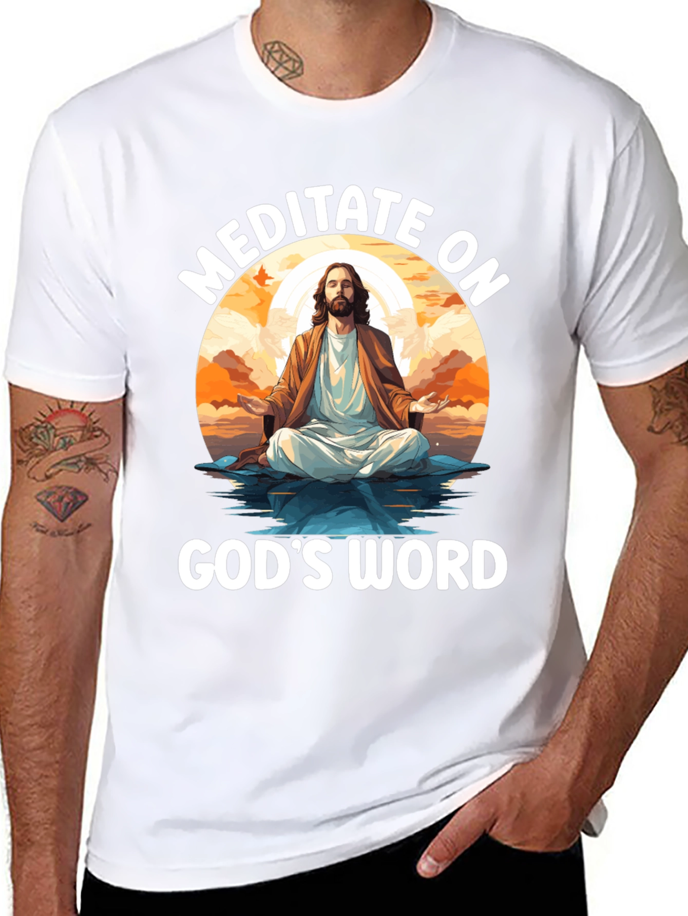 Meditate on Gods Word Black T-Shirt