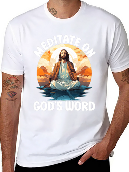 Meditate on Gods Word Black T-Shirt
