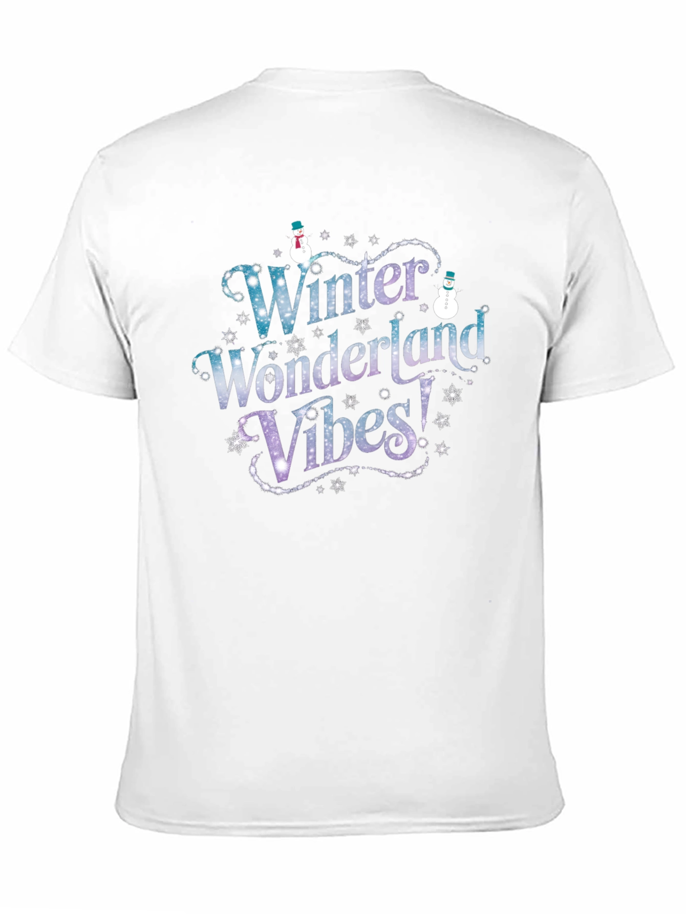 Winter Wonderland Vibes Black T-Shirt