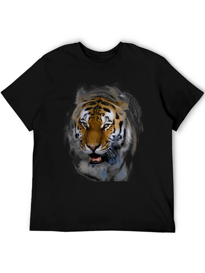 Tiger Graphic Black T-Shirt - Mens