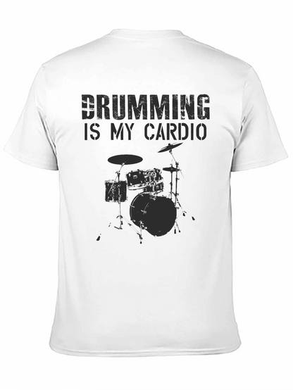 Drumming is My Cardio Black T-Shirt