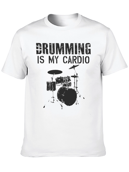 Drumming is My Cardio Black T-Shirt