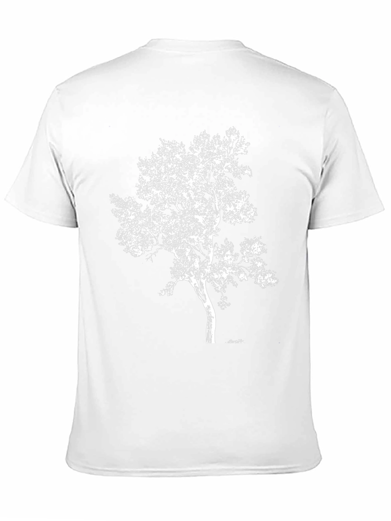 Nature Tree Graphic Black T-Shirt