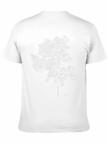 Nature Tree Graphic Black T-Shirt