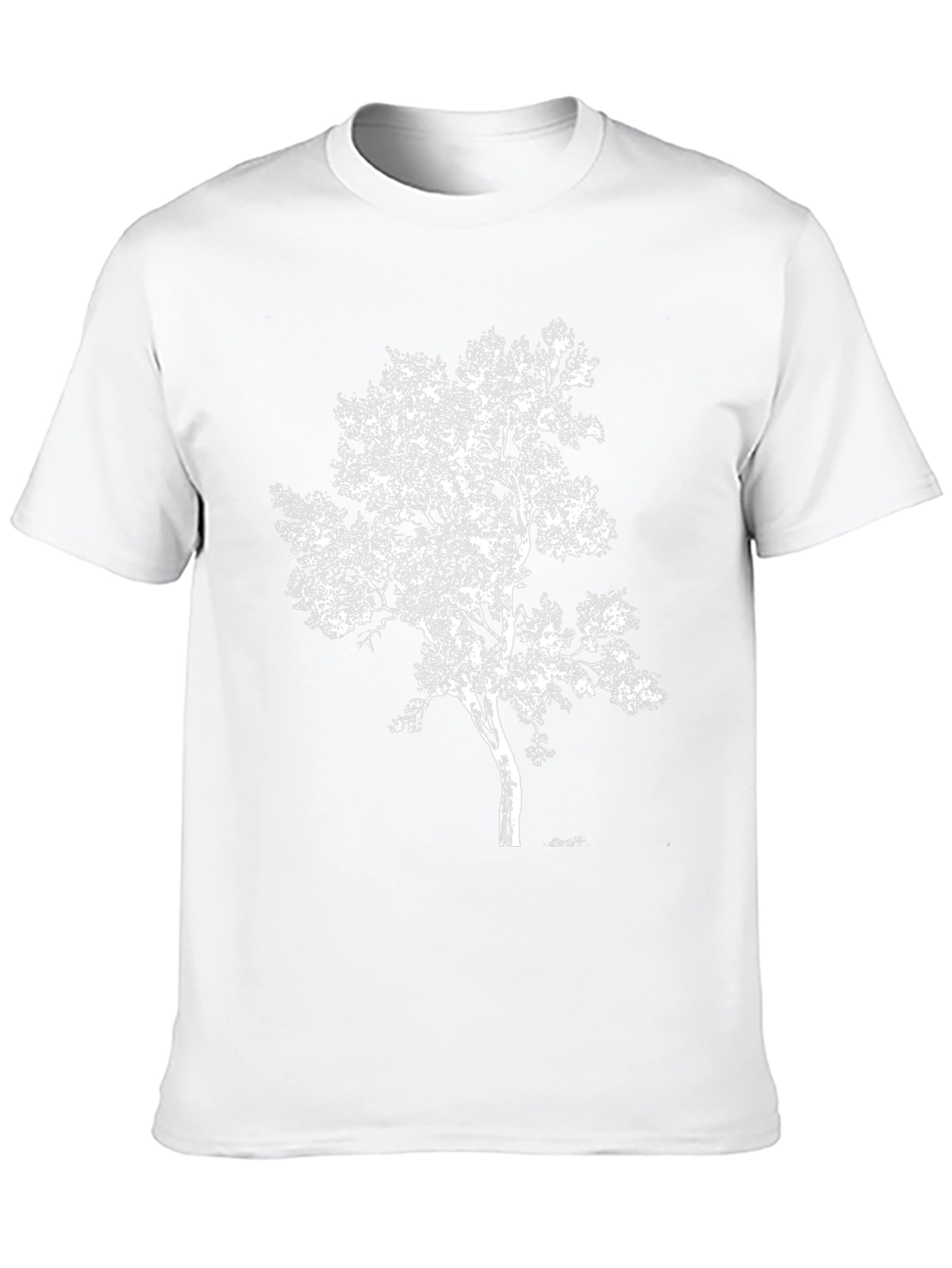 Nature Tree Graphic Black T-Shirt
