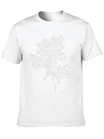 Nature Tree Graphic Black T-Shirt