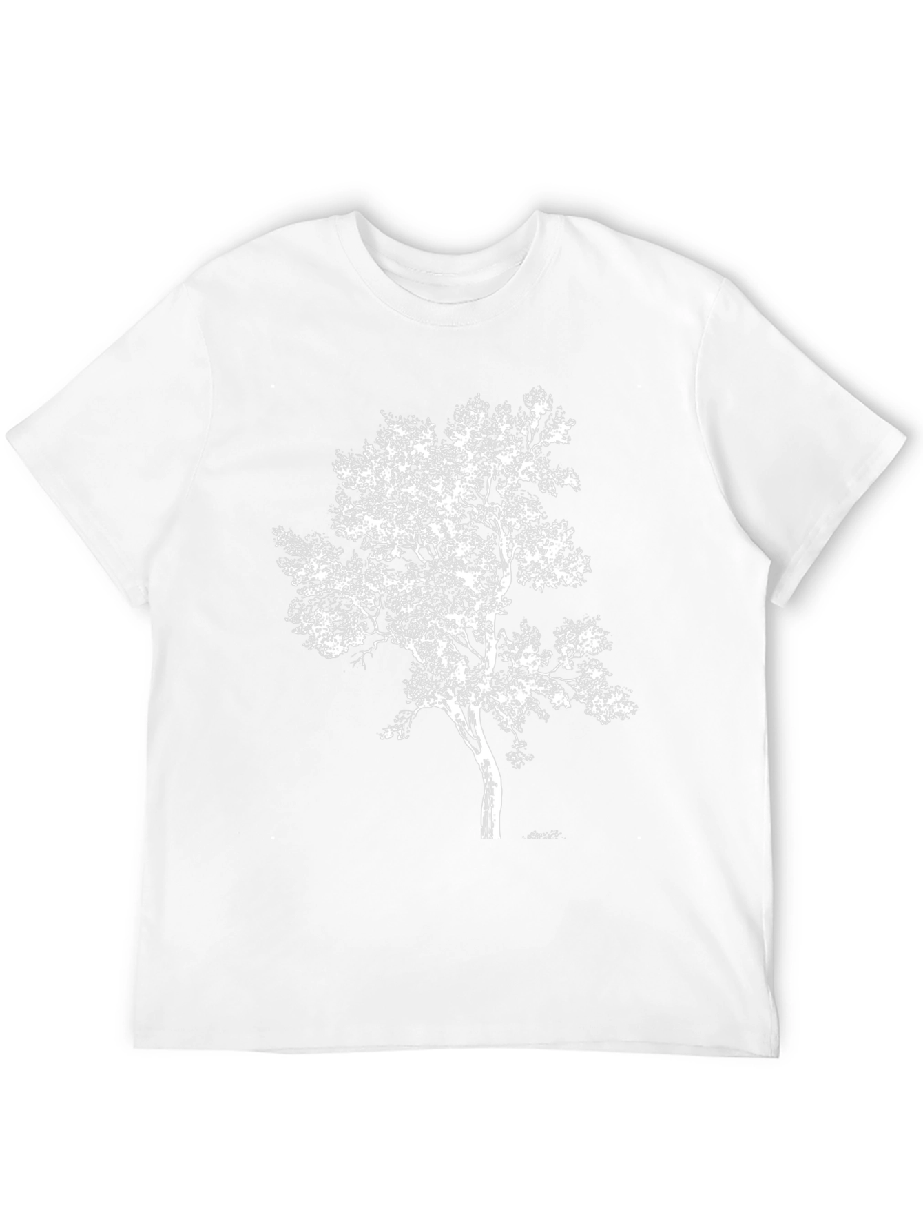 Nature Tree Graphic Black T-Shirt