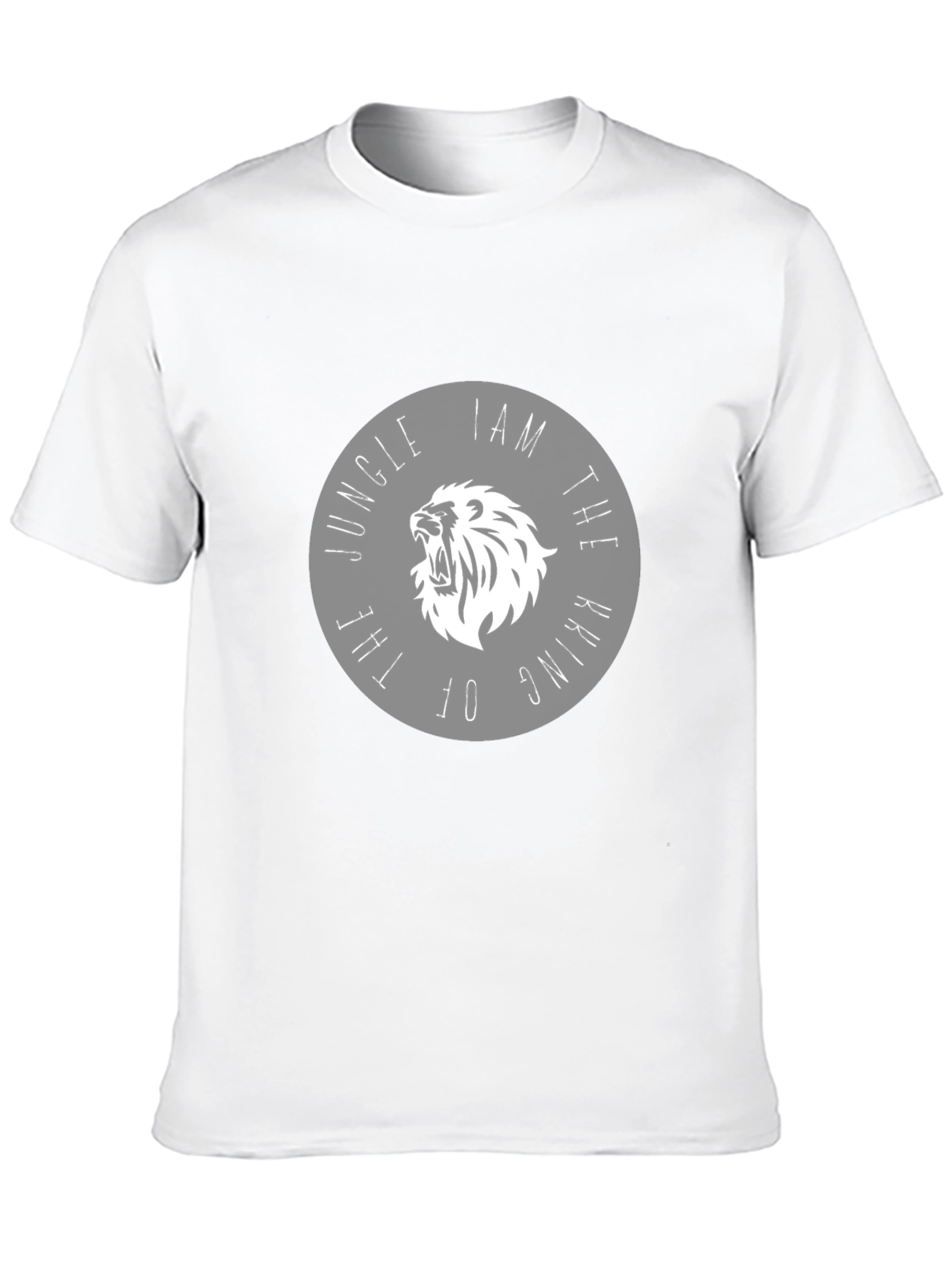 Jungle King Lion Graphic Tee - Black