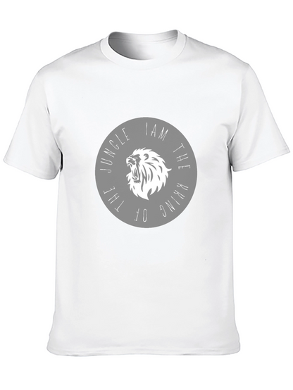 Jungle King Lion Graphic Tee - Black
