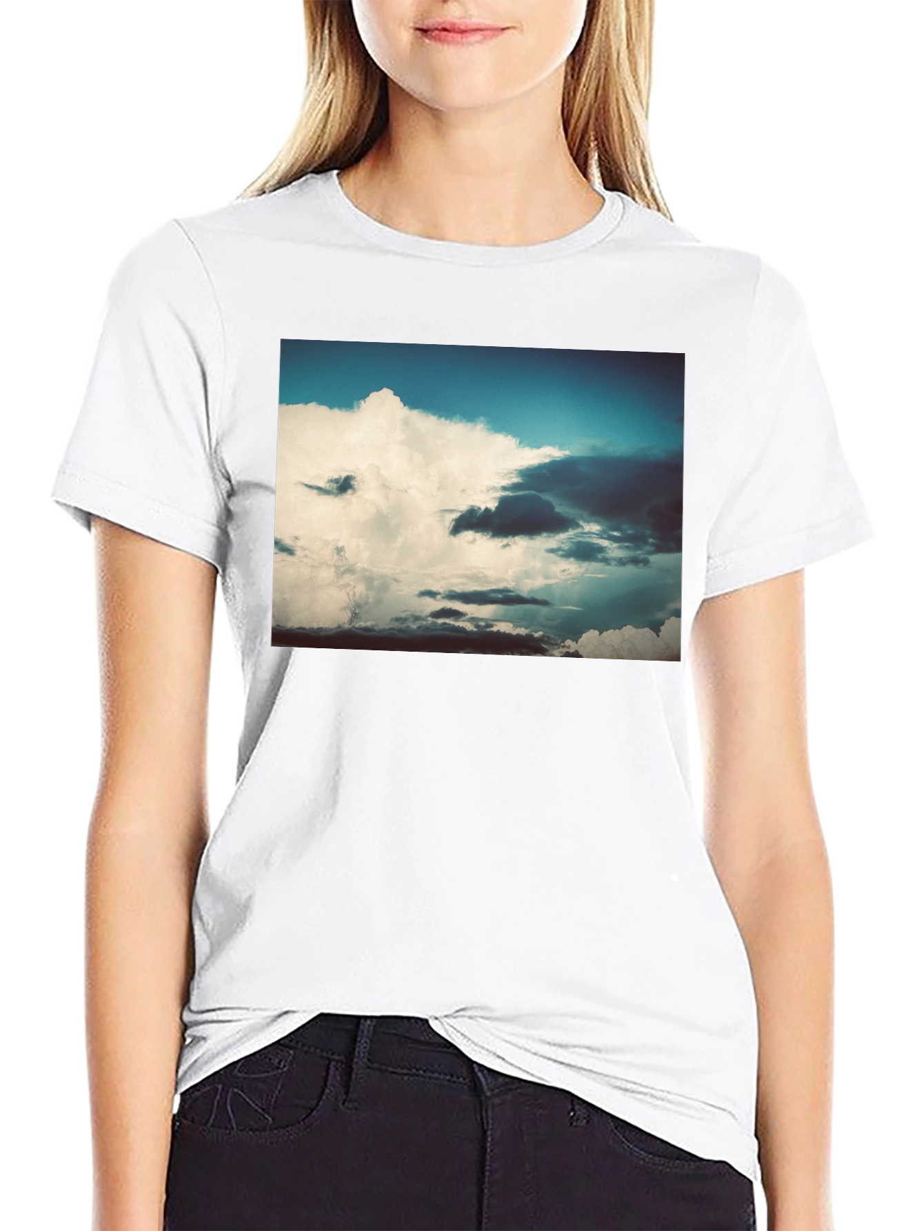Cloudscape Graphic Black T-Shirt