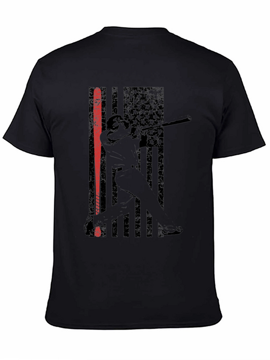 Baseball USA Flag Graphic Tee