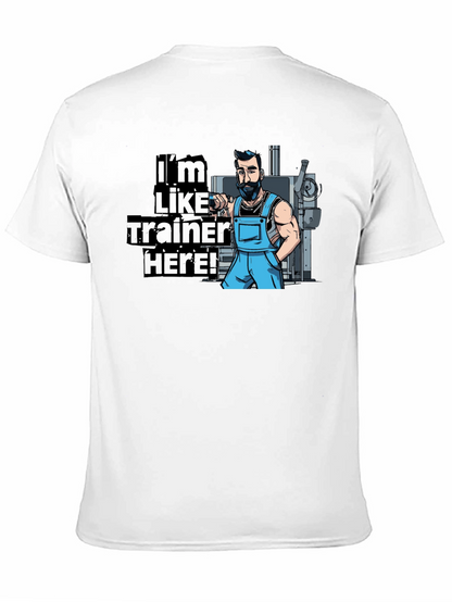 Im Like Trainer Here! Black Graphic T-Shirt